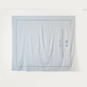 Calm Blue Minimalist Gradient Wandkleed (Voorkant (horizontaal))