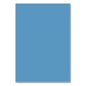 Calm Blue Minimalist Wedding Table Card Kaart (Achterkant)
