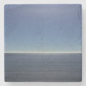 Calm Blue Ocean Stenen Onderzetter (Voorkant)