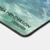 Calm Blue Ocean Water of aangepaste fototekst Bureaumat (Hoek)