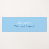 Calm Blue-persoonlijk Yoga Mat (Voorkant (horizontaal))