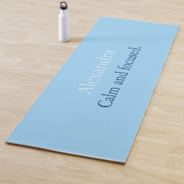 Calm Blue-persoonlijk Yoga Mat