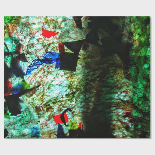 Calm blue texture Wrapping Paper,Smooth texture Cadeaupapier (Vlak)