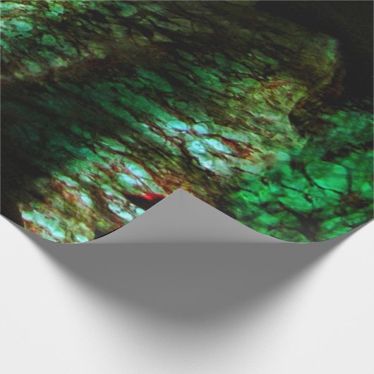 Calm blue texture Wrapping Paper,Smooth texture Cadeaupapier (Hoek)