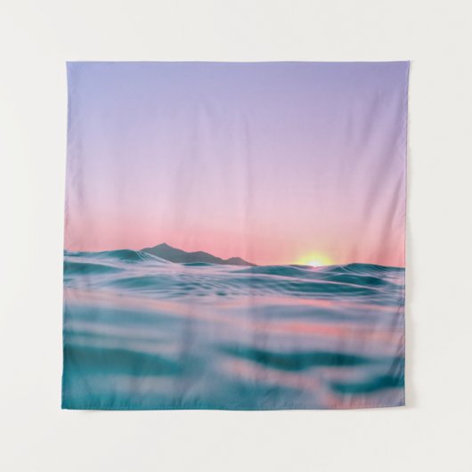 Calm body of water during golden hour wandkleed (Voorkant)