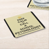 Calm Call a School Psychologist Onderzetters (Schuin)