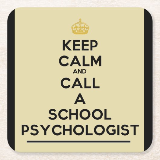 Calm Call a School Psychologist Onderzetters (Voorkant)