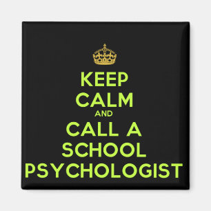 Calm Call a School Psycholoog Magneet