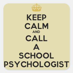 Calm Call a School Psycholoog Stickers
