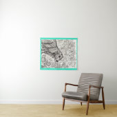 Calm Capybara Wandkleed (In Situ (horizontaal))