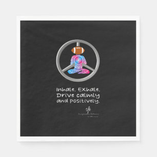 Calm Car Ride Home Neon Red/Blue Football Servet