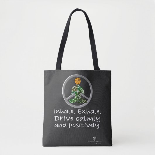 Calm Car Ride Home Wooded Lot Ball Tote Bag (Voorkant)