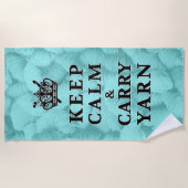 Calm Carry Yarn houden ・ Crafts Strandlaken (Voorkant)