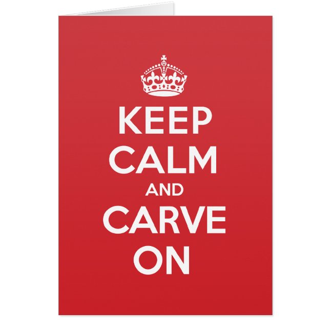 Calm Carve Greeting Note Card (Voorkant)