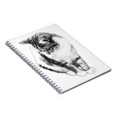 Calm Cat Looking Down Portrait Notitieboek (Rechterzijde)