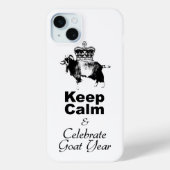 Calm Celebrate Goat Year White iPhone Case (Achterkant)
