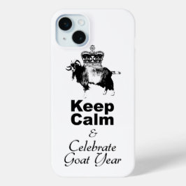 Calm Celebrate Goat Year White iPhone Case