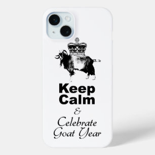 Calm Celebrate Goat Year White iPhone Case