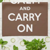 Calm Chocolade houden Theedoek (Gevouwen)