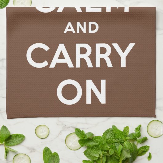 Calm Chocolade houden Theedoek (Gevouwen)