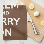 Calm Chocolade houden Theedoek (Quarter Fold)