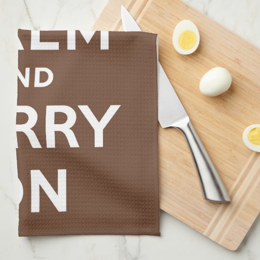 Calm Chocolade houden Theedoek (Quarter Fold)