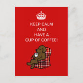 Calm Chocolate Labrador Briefkaart (Voorkant)
