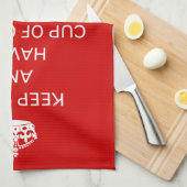 Calm Chocolate Labrador Theedoek (Quarter Fold)