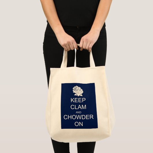 Calm Clam Chowder Grocery Tas behouden (Voorkant (product))