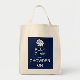 Calm Clam Chowder Grocery Tas behouden