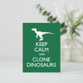 Calm Clone Dinosaurs briefkaart (Staand voorkant)