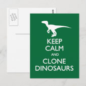 Calm Clone Dinosaurs briefkaart (Voorkant / Achterkant)