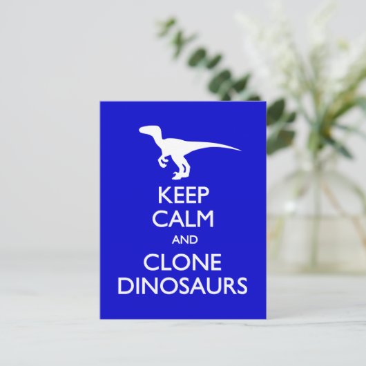 Calm Clone Dinosaurs briefkaart (Staand voorkant)