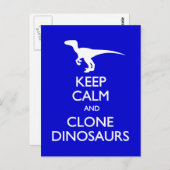 Calm Clone Dinosaurs briefkaart (Voorkant / Achterkant)
