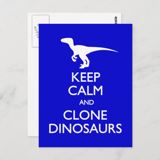Calm Clone Dinosaurs briefkaart (Voorkant / Achterkant)