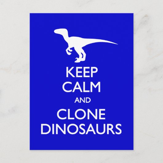 Calm Clone Dinosaurs briefkaart (Voorkant)
