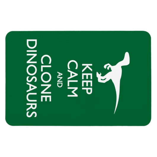Calm Clone Dinosaurs briefkaart Magneet (Horizontaal)