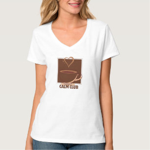 Calm Club T-Shirt Minimalistische Esthetische Te
