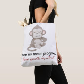 Calm Confidence Monkey – Minimal Everyday Tote Bag (Dichtbij)