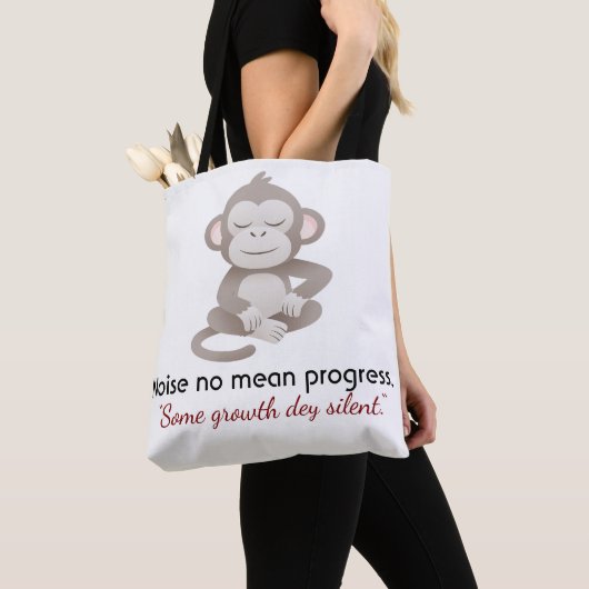 Calm Confidence Monkey – Minimal Everyday Tote Tote Bag (Dichtbij)