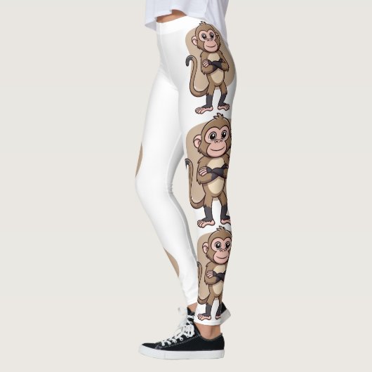 Calm Confidence Monkey –Minimal Lifestyle Leggings (Links)