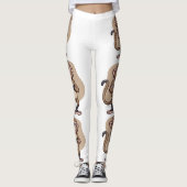 Calm Confidence Monkey –Minimal Lifestyle Leggings (Voorkant)