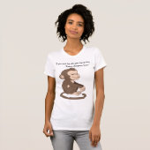 Calm Confidence Monkey – Minimal Lifestyle T-Shirt (Voorkant volledig)