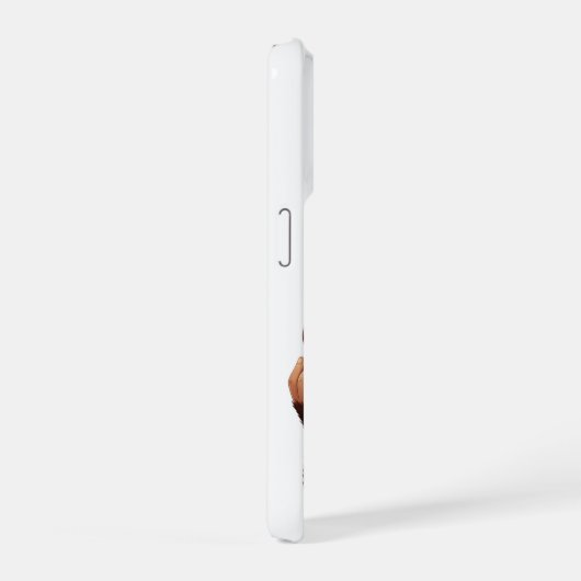 Calm Confidence Monkey – Minimal Phone Case iPhone Hoesje (Rechterkant)