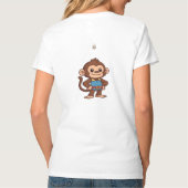 Calm Confidence Monkey – Quiet Progress  T-Shirt (Achterkant)