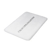 Calm coole verzamelde zwarte witte minimalistische badmat (Gekanteld)