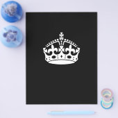 Calm Crown behouden op zwart Flyer (Enkel)