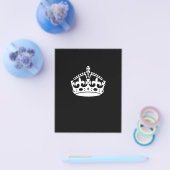 Calm Crown behouden op zwart Flyer (Enkel)