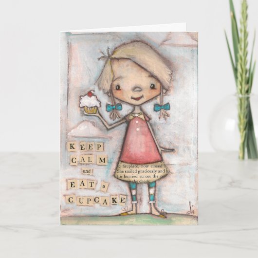 Calm Cupcake bewaren - Birthday Kaart (Voorkant)