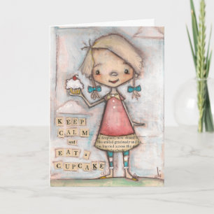 Calm Cupcake bewaren - Birthday Kaart